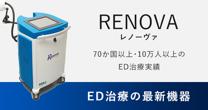 レノーヴァ ED治療の最新機器
