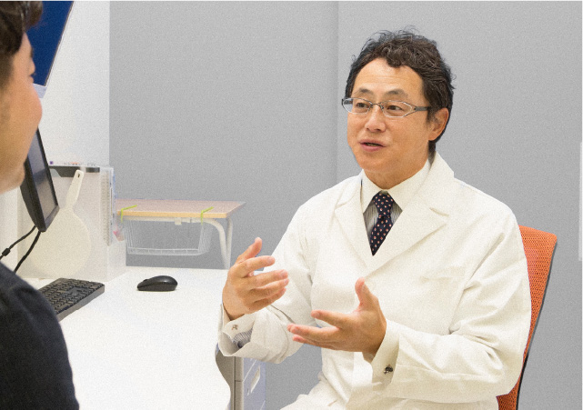 月に一度の診察で経過を確認